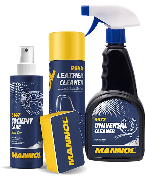 Mannol autonhoitotuotteet.